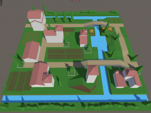 Village Land 1complete 3Dモデル
