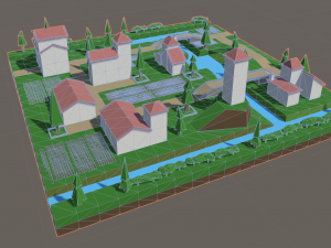 Village Land 1complete 3Dモデル