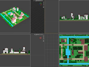 Village Land 1complete 3D Model