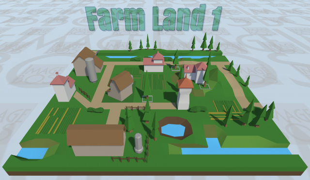 Farm Land 1 3D-Modell .c4d .max .obj .3ds .fbx .stl .blend 