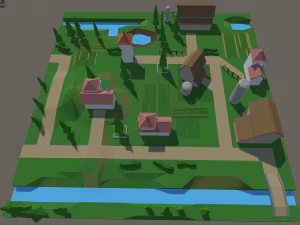 Farm Land 1 3D Model