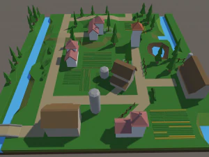 Farm Land 1 3D Model