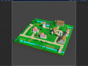 Farm Land 1 3D Model