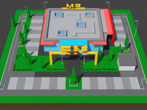 Supermarket SM 1 3D 모델