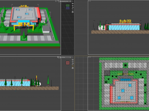 Supermarket SM 1 3D-Modell