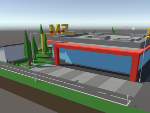 Supermarket SM 1 3D-Modell