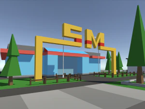 Supermarket SM 1 3D Model