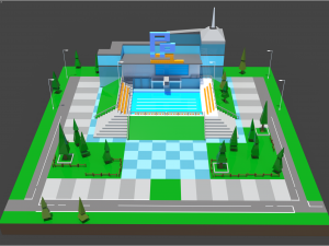 Public Pool 1 3D मॉडल