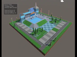 Public Pool 1 3D Model