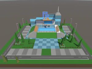 Public Pool 1 3D Model
