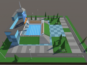 Public Pool 1 Modèle 3D