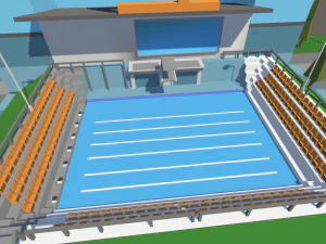 Public Pool 1 3D Model
