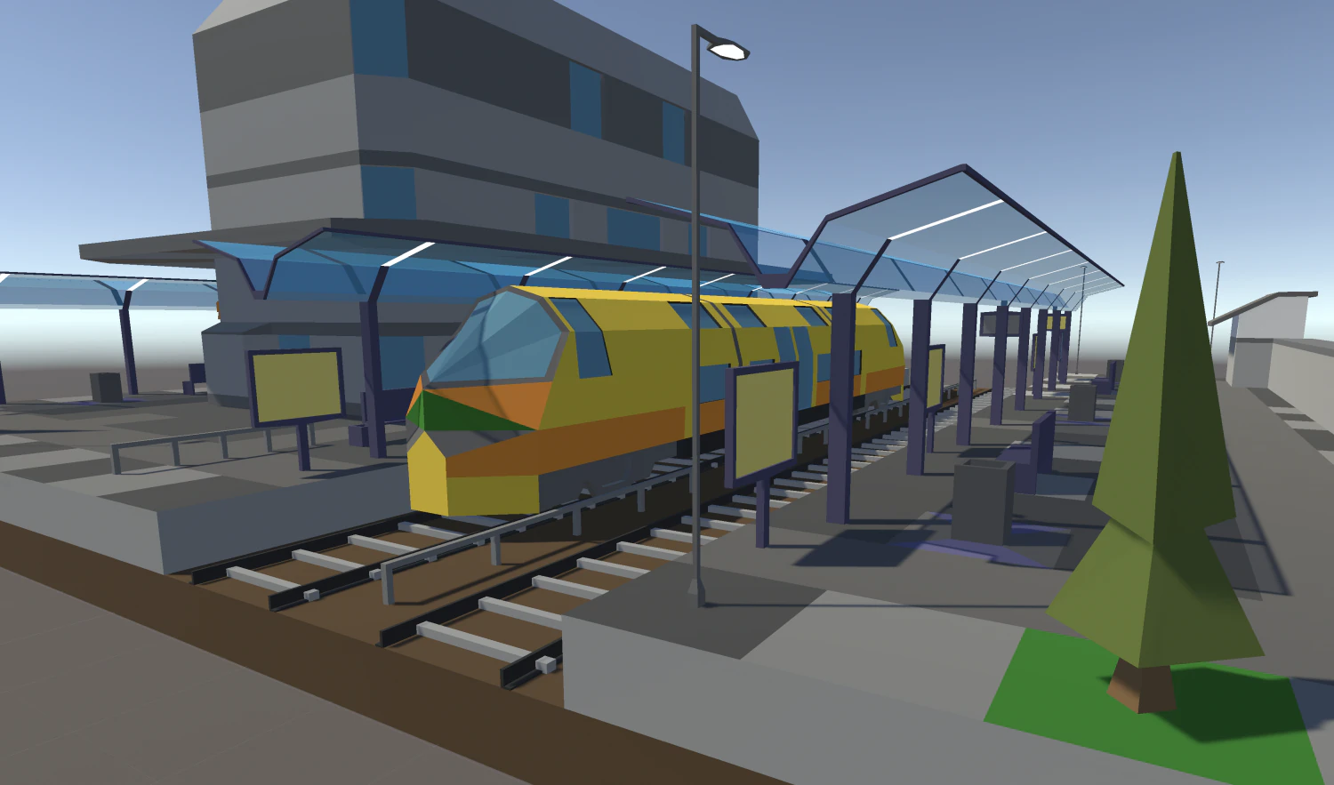 기차역 3D 모델 .c4d .max .obj .3ds .fbx .stl .blend 