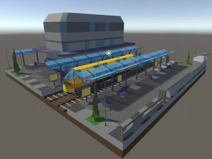 기차역 3D 모델