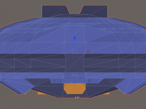Low poly stylized Blue owl 3D Print Model