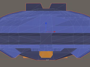 Low poly stylized Blue owl 3D Print Model
