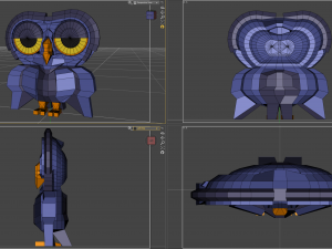 Blue Owl Sleeping Modelo de Impressão 3D