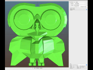 Blue Owl Sleeping 3D Print Model