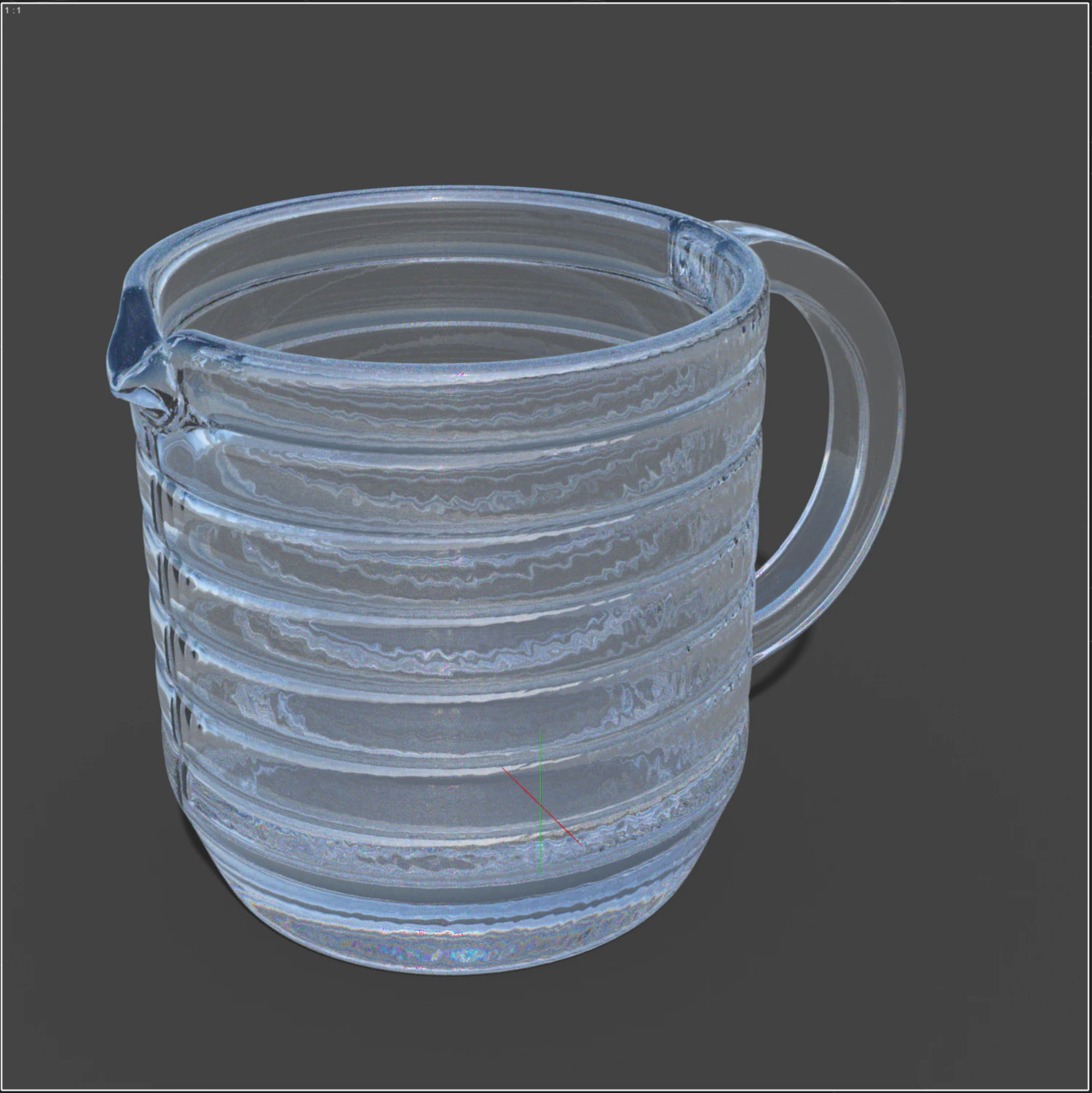 Carafe with spout and bands 3D Print Model .c4d .max .obj .3ds .fbx .stl .blend 