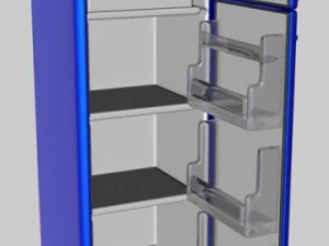 rerfigerator column blue 3D Model