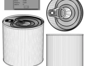 cans for food 400g 3D Model