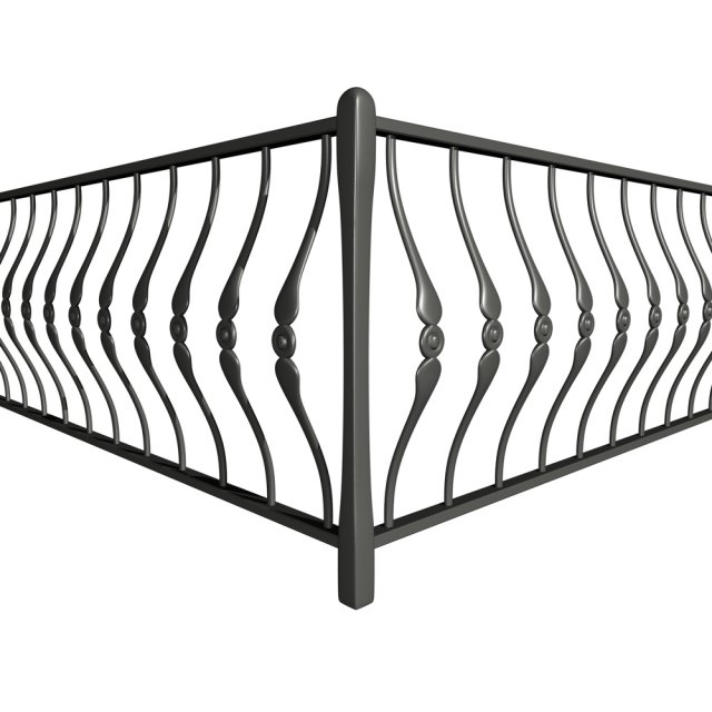 railing 01 corner Modelo 3D .c4d .max .obj .3ds .fbx .stl .blend