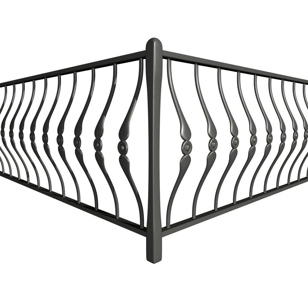 railing 01 corner 3D Model .c4d .max .obj .3ds .fbx .stl .blend 