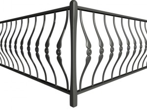 railing 01 corner 3D Модель