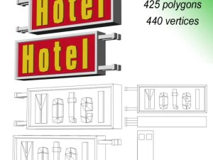 albergo di segnale Modello 3D