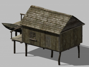 fisherman house 3D Model