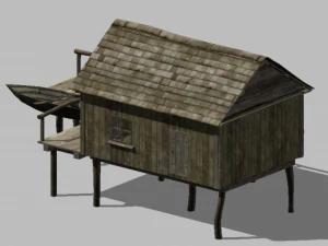 fisherman house 3D Model