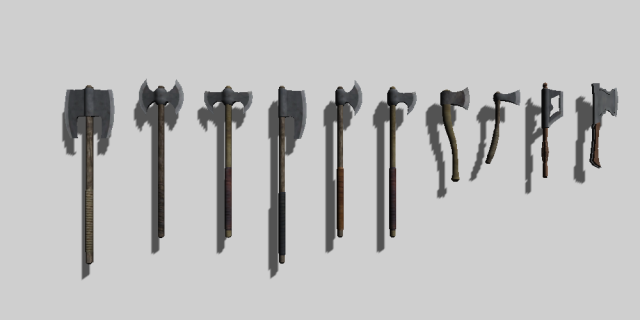 medievalweaponpack 3D Model .c4d .max .obj .3ds .fbx .stl .blend 
