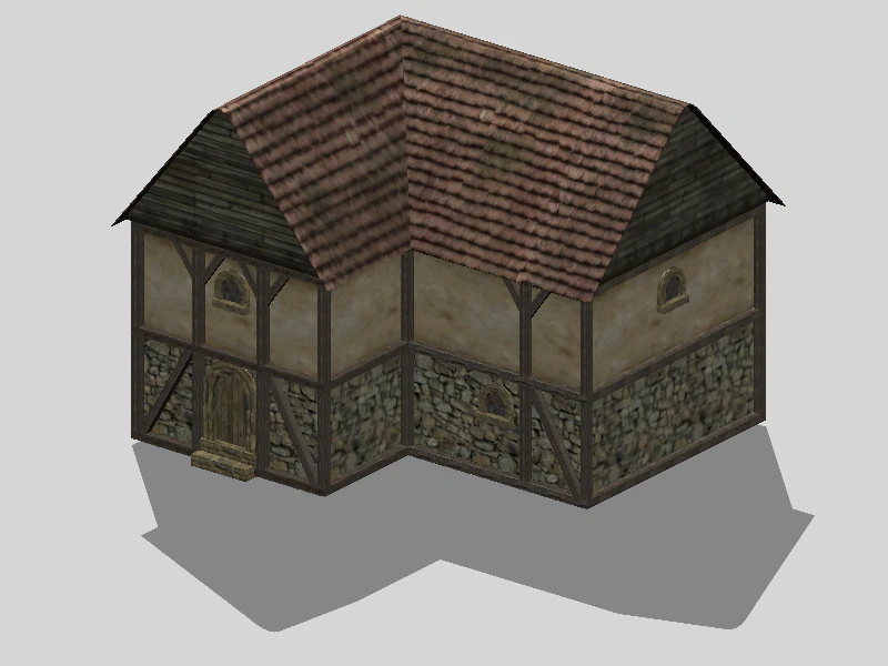 oldhouse 3D Model .c4d .max .obj .3ds .fbx .stl .blend