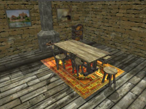 Ortaçağ iç mekanı 3D Model