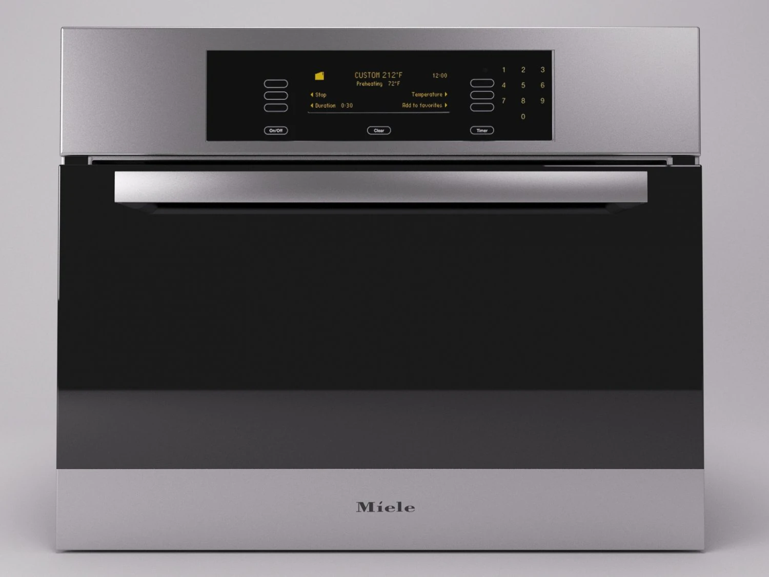 integrated steam oven  miele combi steamer 3D Model .c4d .max .obj .3ds .fbx .stl .blend 