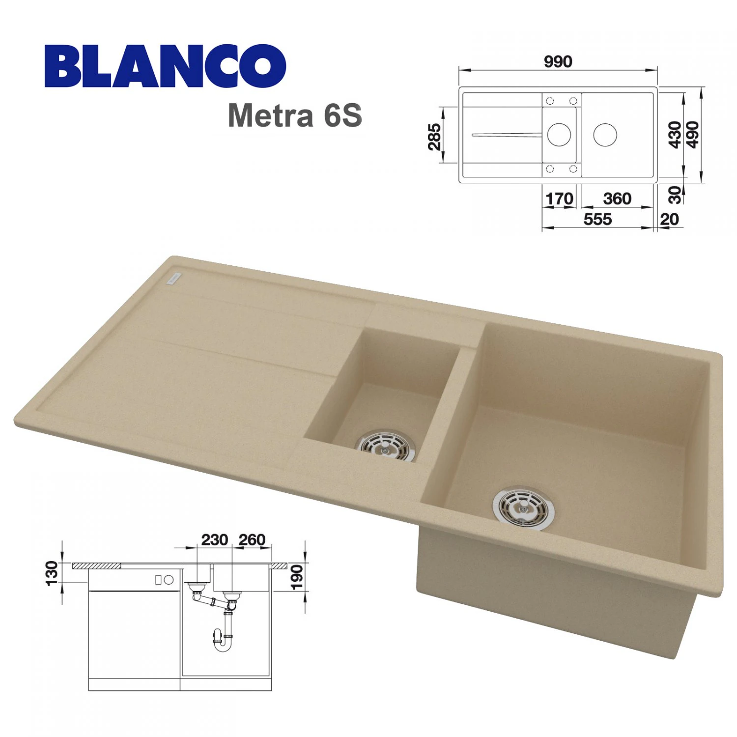 blanco metra 6 3D Model .c4d .max .obj .3ds .fbx .stl .blend 