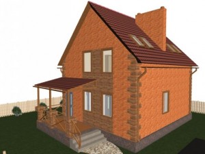 small house with attic Modèle 3D