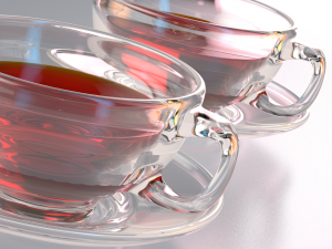realistic glass cup Modelo 3D