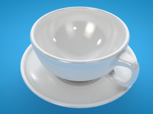 realistic glass cup Modelo 3D