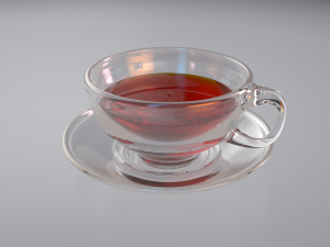 realistic glass cup Modelo 3D