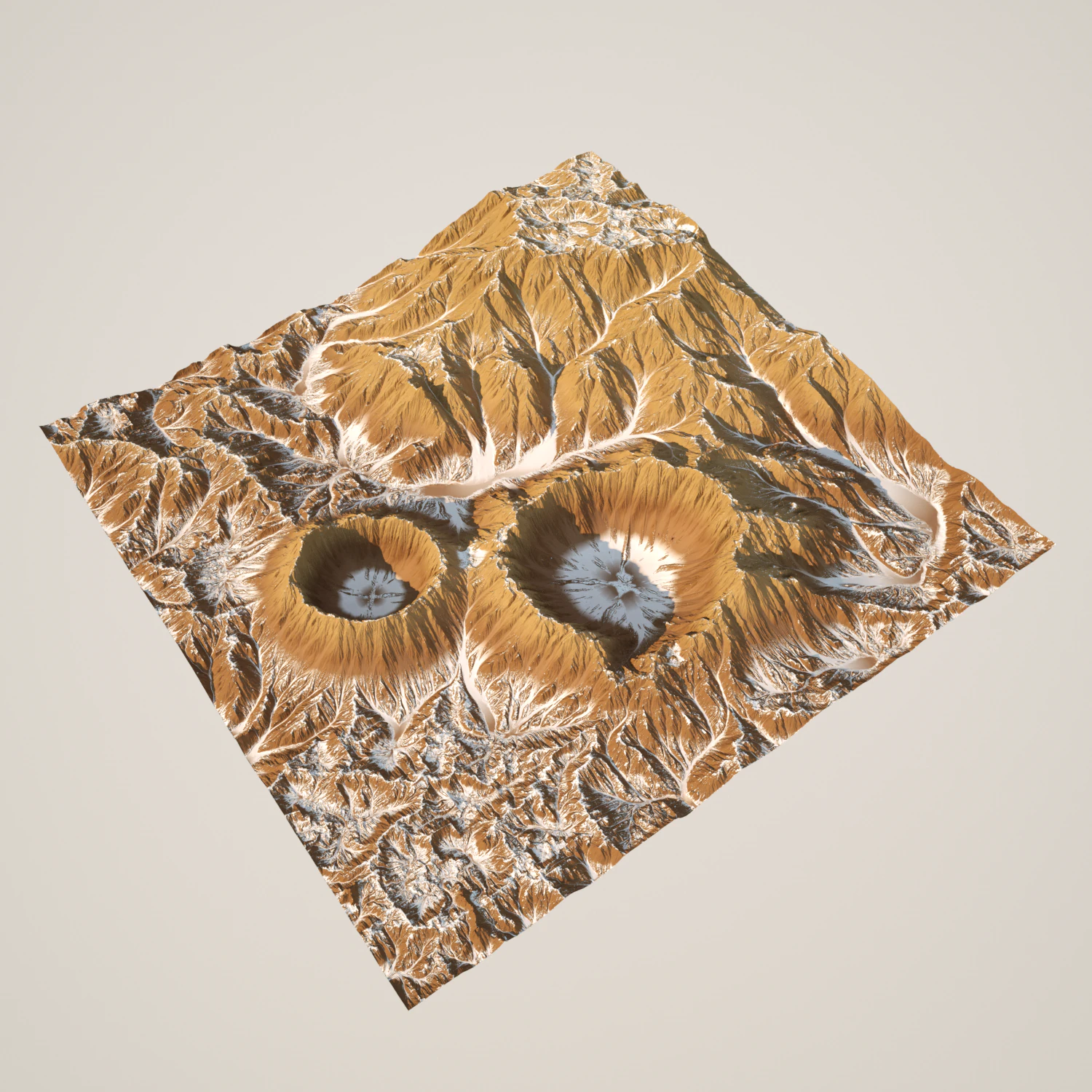 high poly 3d crater mountain and texture 3D Model .c4d .max .obj .3ds .fbx .stl .blend 