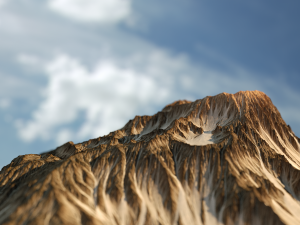 high poly 3d mountain and texture 3D Модель