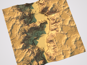 3d canyon model and texture - high poly Model 3D