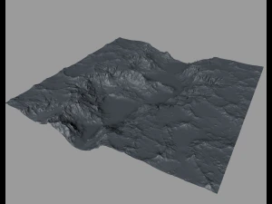 3d canyon model and texture - high poly 3D Model