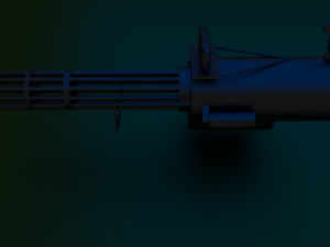 12 barrel minigun 3D Model