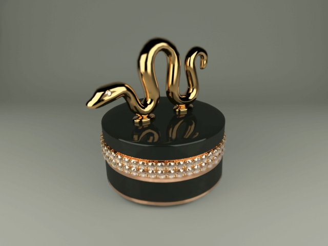 jewelry box snake hangzhou 3D Model .c4d .max .obj .3ds .fbx .stl .blend 