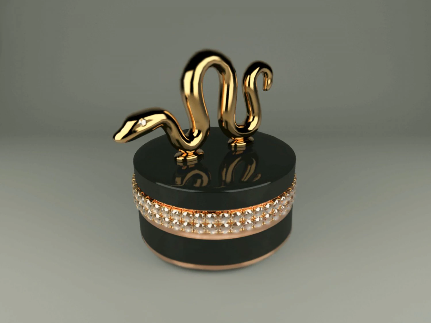 jewelry box snake hangzhou 3D Model .c4d .max .obj .3ds .fbx .stl .blend 