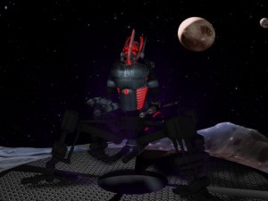 robot spider in the planet 3D 모델