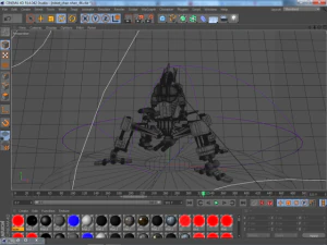 robot spider in the planet 3D Model