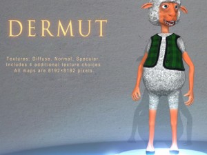 dermut sheep bagpaper 3D 모델